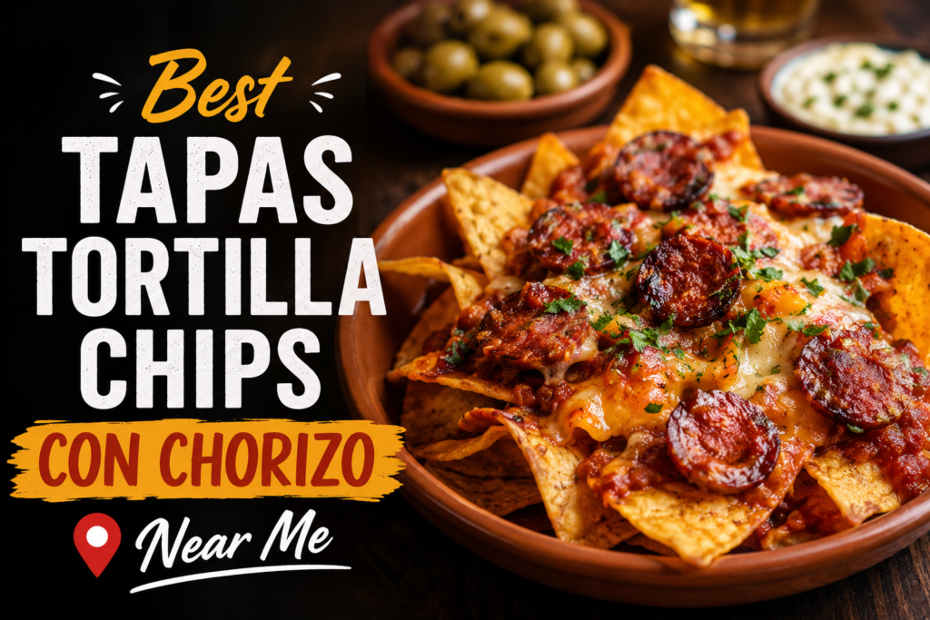 Best Tapas Tortilla Chips Con Chorizo Near Me